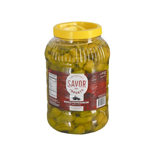 Savor Imports Savor Imports Whole Pepperoncini 1 gal. Jug, PK4 351211 - main